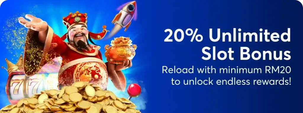 20% Unlimited Slot Bonus