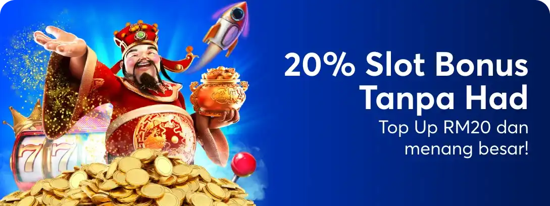 20% Unlimited Slot Bonus