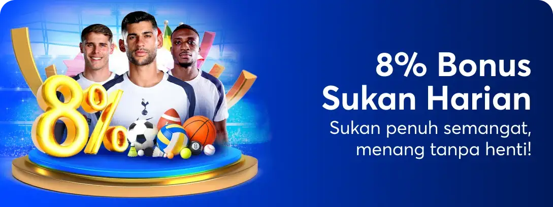 8% Daily Sportsbook Bonus